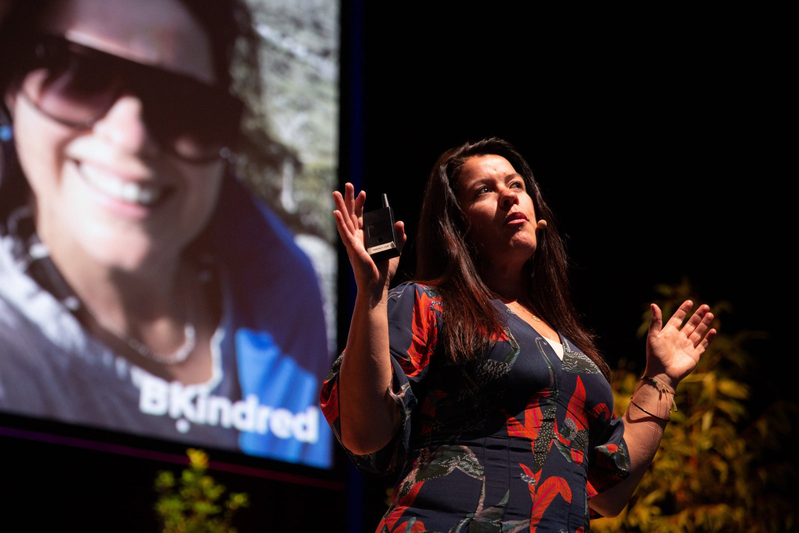 Penny laying down writing in her journal