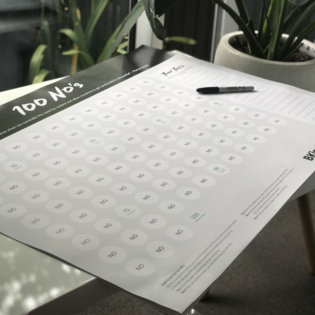 100 NOs Poster - HackingHappy.co