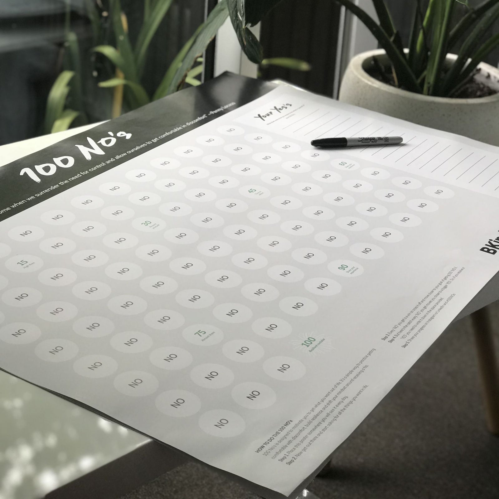 100 NOs Poster - HackingHappy.co